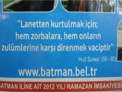 Batman Belediyesi'nin bastırdığı Ramazan imsakiyelerinde skandal