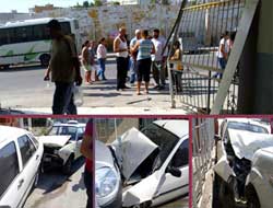 Üç Araca Çarpıp Dükkân'a Girerek Durabildi