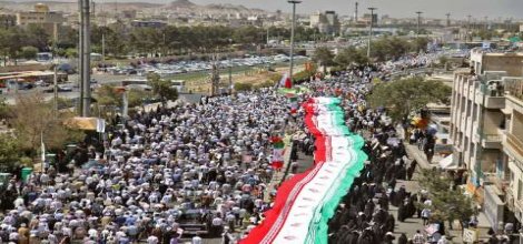 İran`da Yüz Binler İsrail`i Lanetledi