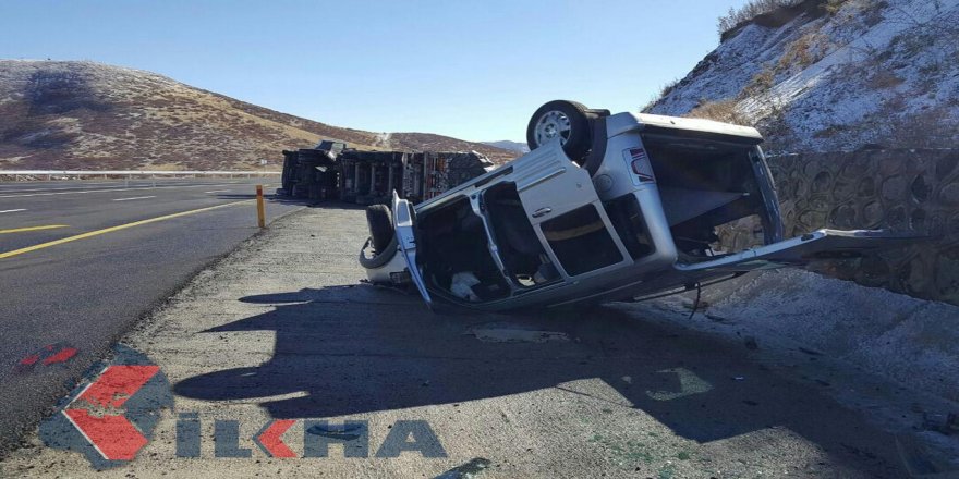 Buzlanma kazalara neden oldu: 1 yaralı