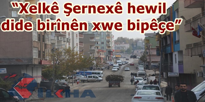 “Xelkê Şernexê hewil dide birînên xwe bipêçe”
