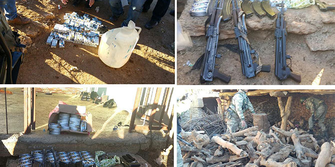 Dicle'nin Kaygısız köyünde çok sayıda silah ele geçirildi