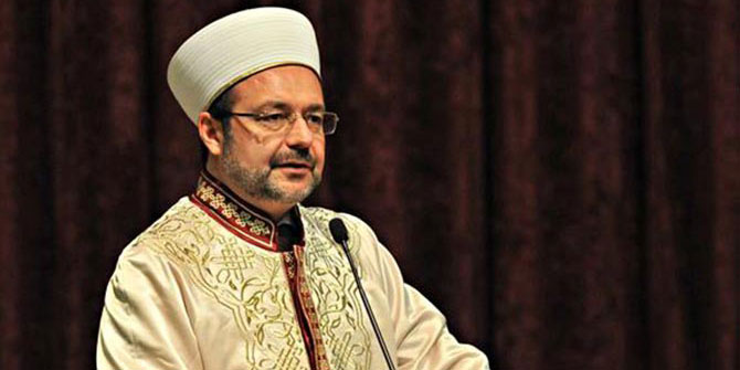 Turkish President of Religious Affairs Görmez reacted to Israel for 'azan'