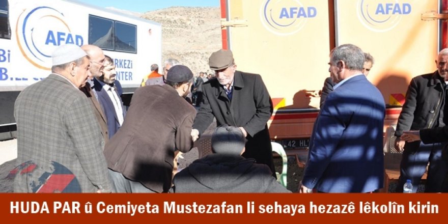 HUDA PAR û Cemiyeta Mustezafan li sehaya hezazê lêkolîn kirin