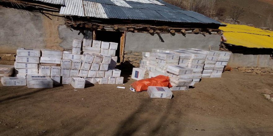 PKK’ye ait 6 milyon paket kaçak sigara ele geçirildi