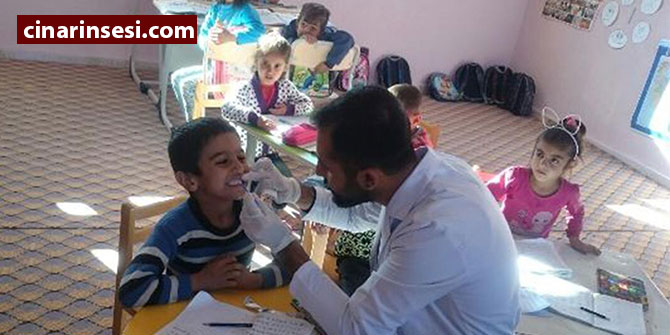 Öğrencilere ağız ve diş sağlığı taraması yapıldı