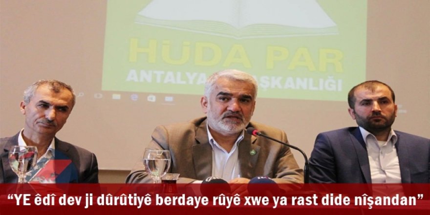 “YE êdî dev ji dûrûtiyê berdaye rûyê xwe ya rast dide nîşandan”