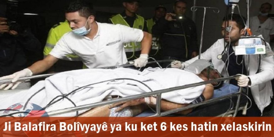 Ji Balafira Bolîvyayê ya ku ket 6 kes hatin xelaskirin