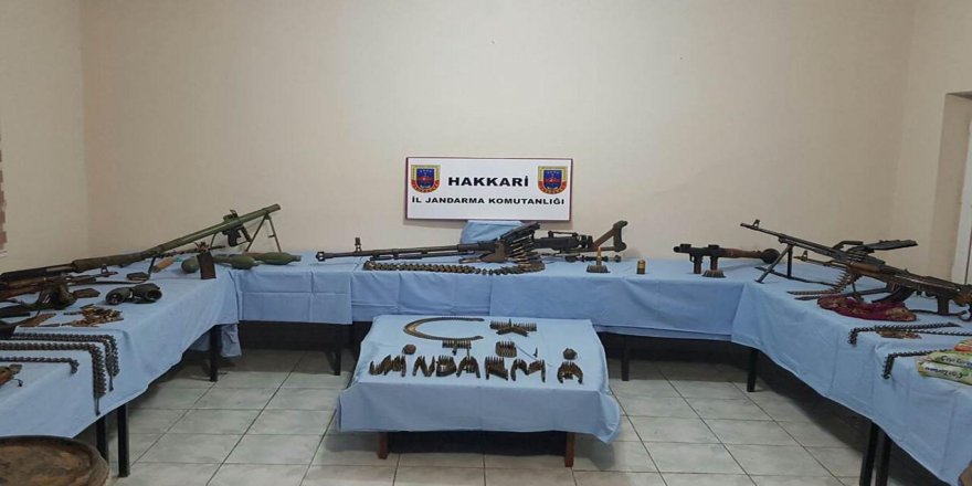 Hakkari’de çok sayıda silah ve mühimmat ele geçirildi