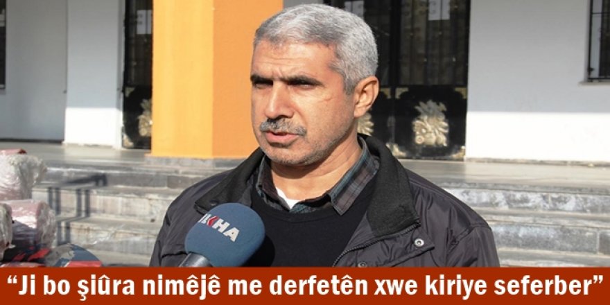 “Ji bo şiûra nimêjê me derfetên xwe kiriye seferber”