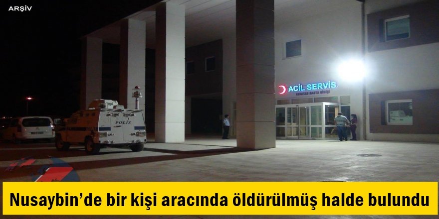 Nusaybin’de bir kişi aracında öldürülmüş halde bulundu