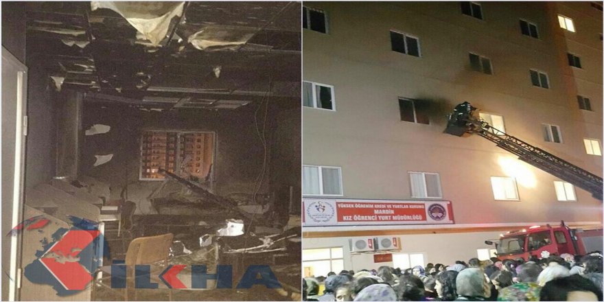 Mardin Kız Yurdu'nda yangın paniği
