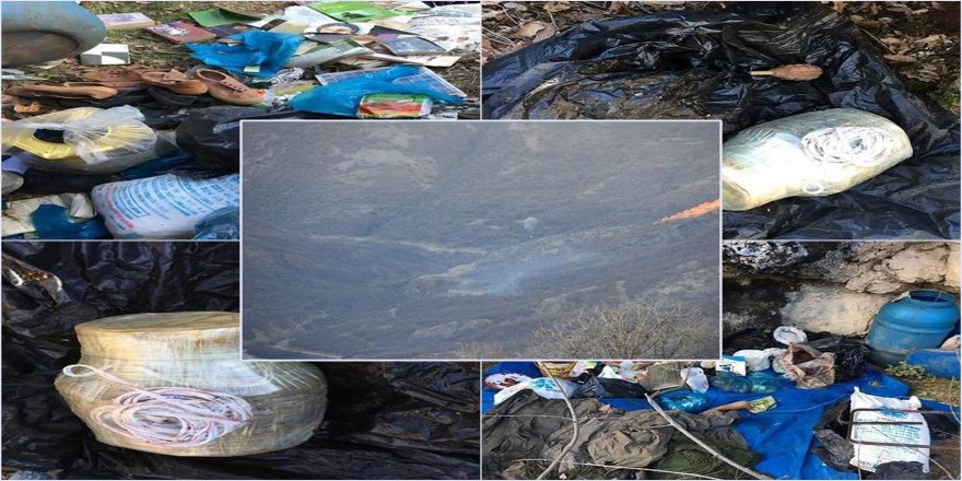 PKK’ye ait 21 sığınak ve 3 mevzi imha edildi