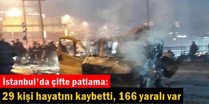 İstanbul'da patlama: 29 ölü, 166 yaralı