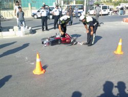 TIR'a Arkadan Çarpan Motosiklet Sürücüsü Öldü