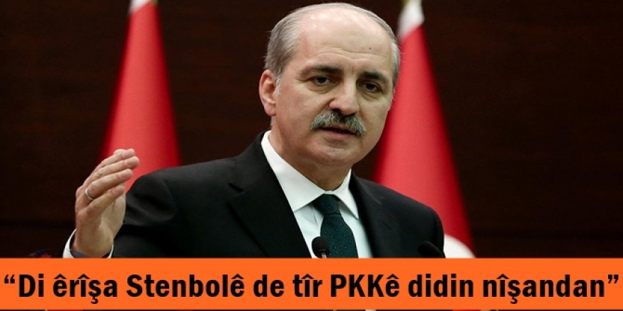 “Di êrîşa Stenbolê de tîr PKKê didin nîşandan”