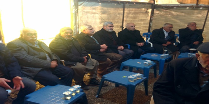 HÜDA PAR heyeti patlamada hayatını kaybeden minibüs şoförünün taziyesine katıldı