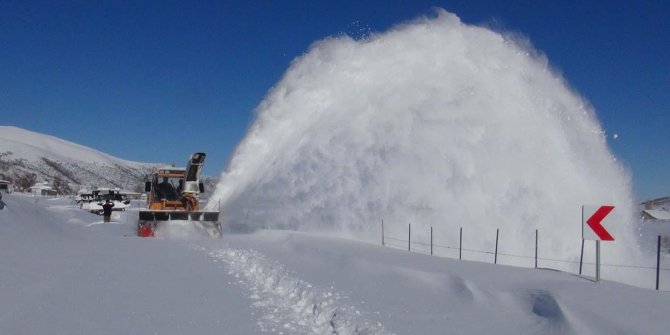 Kar nedeniyle 278 köy yolu ulaşıma kapandı