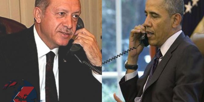 Cumhurbaşkanı Erdoğan ile Obama telefonda görüştü