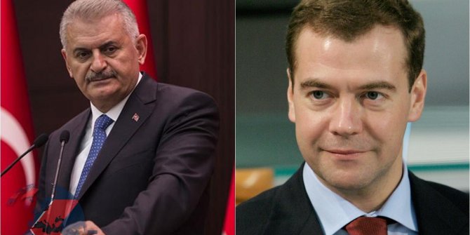 Başbakan Yıldırım Medvedev ile görüştü