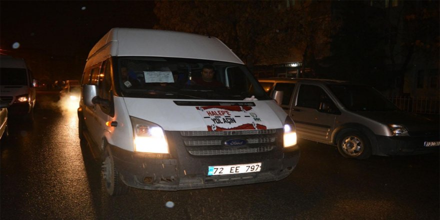 'Halep'e Yol Aç' konvoyu yola çıktı