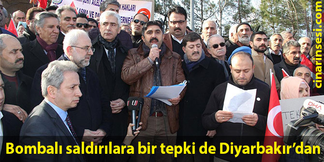 Bombalı saldırılara bir tepki de Diyarbakır’dan