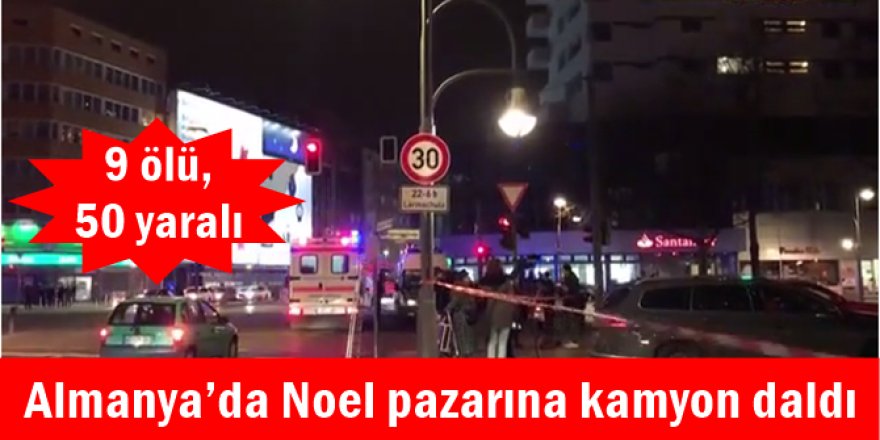 Almanya’da Noel pazarına kamyon daldı: 9 ölü