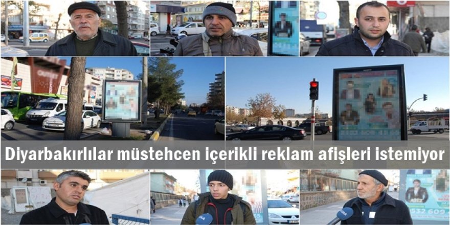Diyarbakırlılar müstehcen içerikli reklam afişleri istemiyor