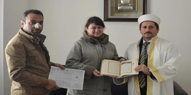 Ukraynalı kadın Müslüman oldu