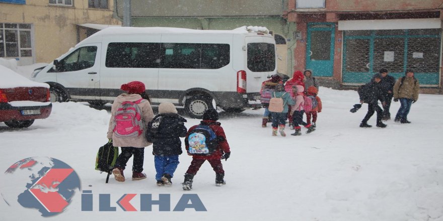Adıyaman’da eğitime kar engeli