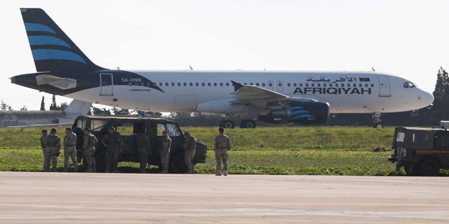 Libya uçağını kaçıranlar gözaltına alındı
