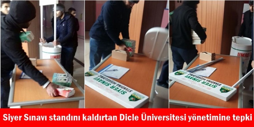 Siyer Sınavı standını kaldırtan Dicle Üniversitesi yönetimine tepki