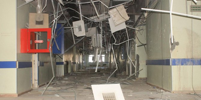 Yağmalanan eski hastaneyi madde bağımlıları mesken tuttu