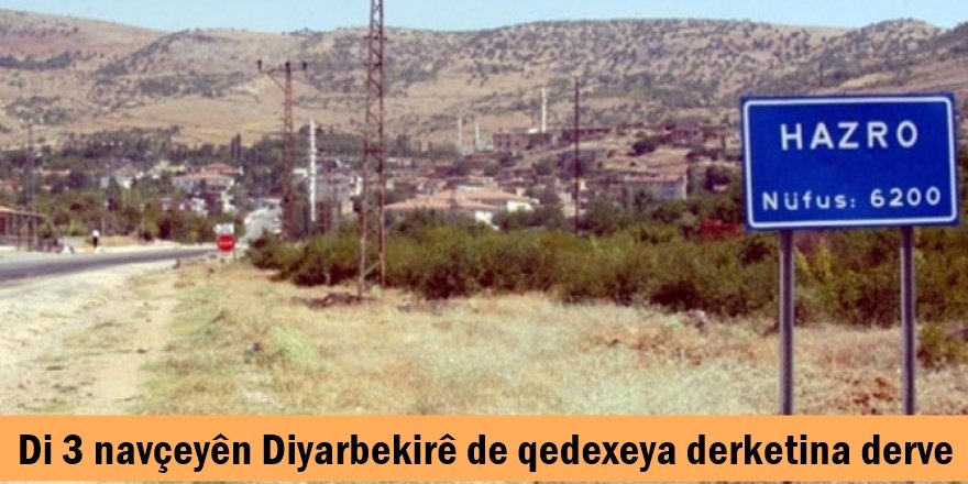 Di 3 navçeyên Diyarbekirê de qedexeya derketina derve