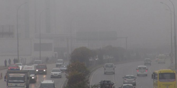 Yoğun sis nedeniyle ulaşımda aksama