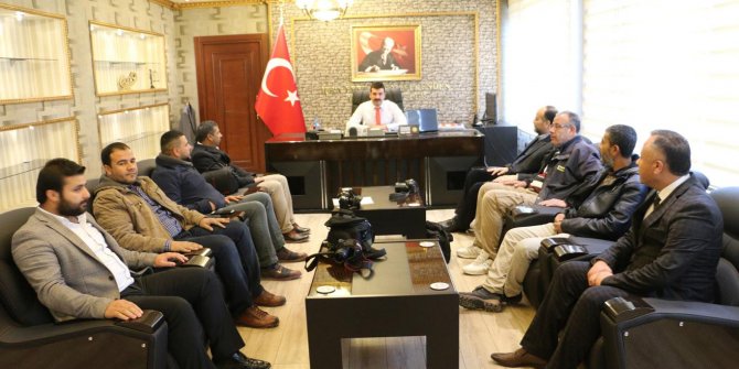 Akçakale'nin yeni kaymakamı basın mensuplarıyla tanıştı