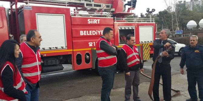 Siirt'te yangın eğitimi