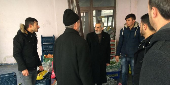 HÜDA PAR Ağrı il teşkilatı esnafın sıkıntılarını dinledi