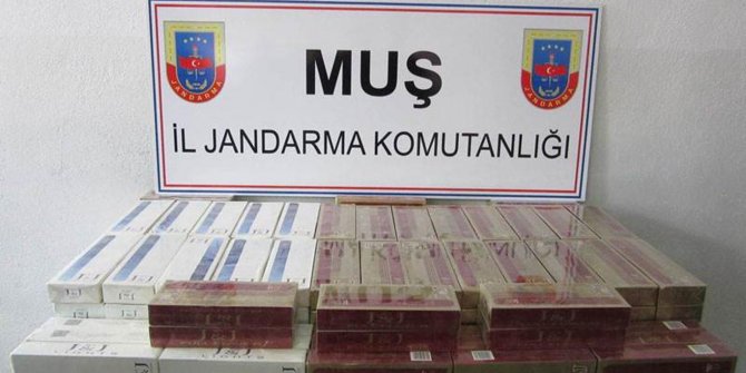 Muş’ta 5 bin paket kaçak sigara ele geçirildi