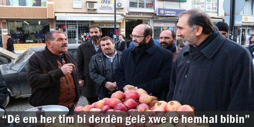 “Dê em her tim bi derdên gelê xwe re hemhal bibin”