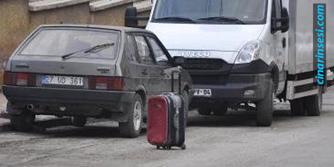 Gaziantep Şahinbey'de şüpheli valizden elbise çıktı