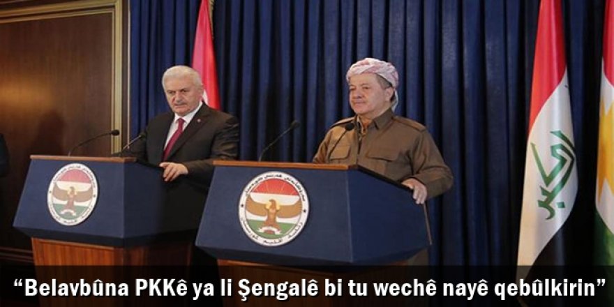 “Belavbûna PKKê ya li Şengalê bi tu wechê nayê qebûlkirin”