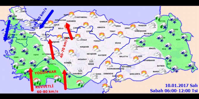 Türkiye genelinde hava durumu