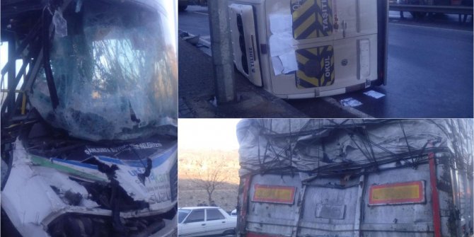 Buzlanma nedeniyle zincirleme kaza