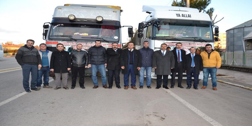 Li Sîwerekê ji bo Helebiyan 2 TIR alîkarî hat berhevkirin