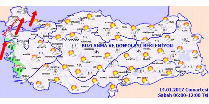 Türkiye genelinde hava durumu