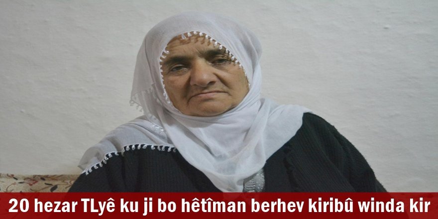 20 hezar TLyê ku ji bo hêtîman berhev kiribû winda kir