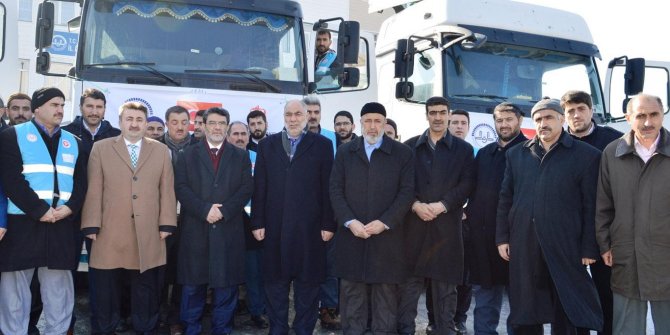 Yardım TIR'ları Halep'e gönderildi