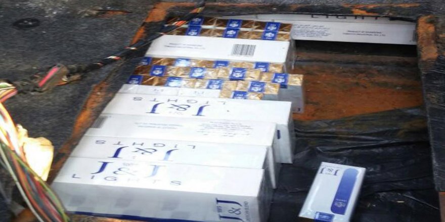 Mardin’de kaçak sigara ele geçirildi