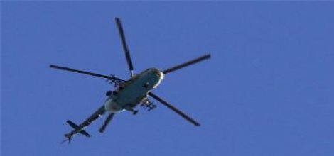 Suriye'de helikopter düşürüldü